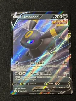Umbreon V Black Star Promo SWSH203 Sword & Shield Pokemon Card - Image 1