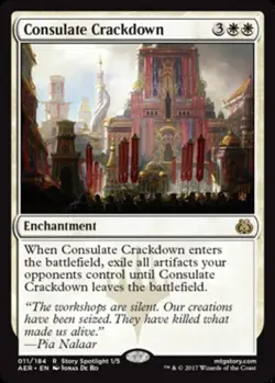 Consulate Crackdown - Foil x1 - Aether Revolt - NM-Mint, English - Aether Revolt - Image 1