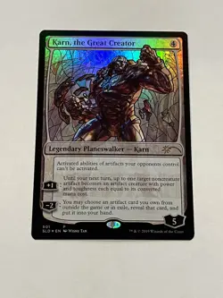 MTG Karn the Great Creator Stained Glass Foil Secret Lair Magic - Image 1