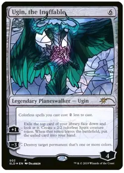 FOIL Ugin the Ineffable#502 Stained Glass Promo(Secret LAIR DROP)Magic Gathering - Image 1