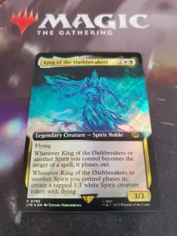 Mtg. King of the Oathbreakers. Surge Foil Extended Art. Lord Of The Rings. Nm - Image 1