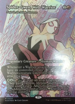Spider-Gwen, Web Warrior Marvel Universe Najeela, the Blade-Blossom Foil 0024 - Image 2