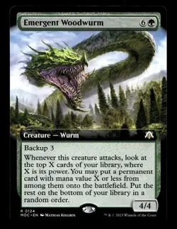 Emergent Woodwurm (Extended Art) 124 R Commander: March of the Machine - Image 1