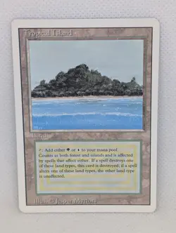 Tropical Island Revised MTG Magic The Gathering Dual Land Reserved List vintage - Image 1
