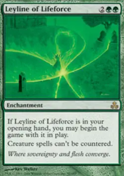 1 x Leyline of Lifeforce - Guildpact - Moderate Play - MTG - Image 1