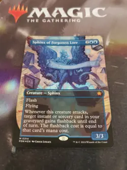 Mtg. Sphinx of Forgotten Lore. Foil Showcase. Foundations. Pack Fresh - Image 1