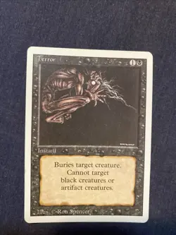 MTG - Terror - Vintage - Magic The Gathering (Revised Edition 3rd) 1994 - Image 1