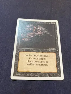 MTG - Terror - Vintage - Magic The Gathering (Revised Edition 3rd) 1994 - Image 2
