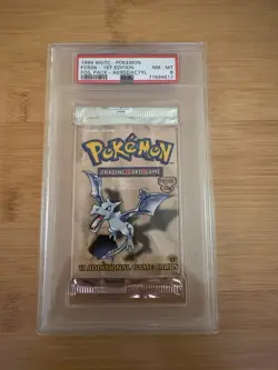 Pokemon Fossil 1st Edition Graded Booster Pack Set PSA 8 (English) New Sealed - Image 3
