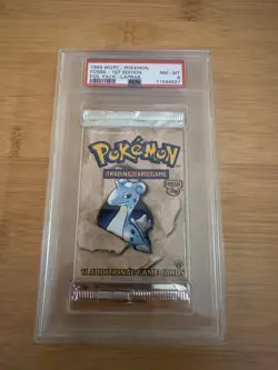 Pokemon Fossil 1st Edition Graded Booster Pack Set PSA 8 (English) New Sealed - Image 5