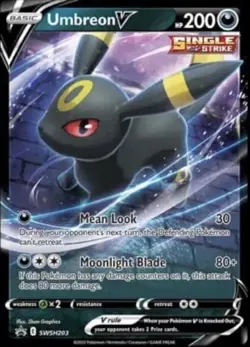 Umbreon V SWSH203 Holo Black Star Promo Pokemon Card NM - Image 1
