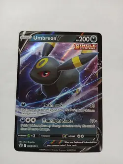 Pokemon Umbreon V Sword And Shield Promo Near Mint Condition ●144 - Image 1
