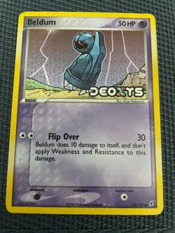 Pokemon Beldum - 55/107 - Common Reverse Holo Ex Deoxys LP/NM - Image 1