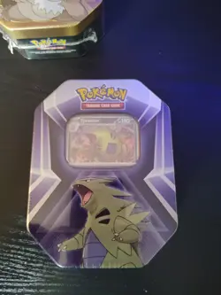 Lot Of 2 Pokemon TCG Triple Whammy Tin Set Slaking And Tranitar Factory Sealed - Image 3
