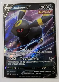 Umbreon V SWSH203 Sword & Shield Black Star Promos Ultra Rare Holo Pokemon NM - Image 1