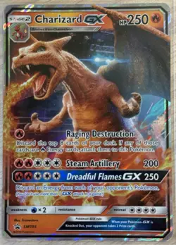 Pokemon TCG Charizard GX SM195 Black Star Promo Holo NM-MT - Image 1