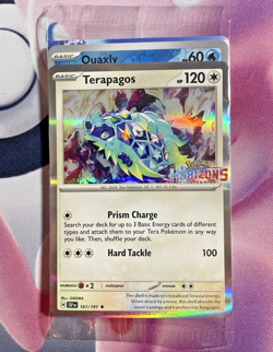 Pokemon Center HORIZONS Stamped Quaxly 050/191 & Terapagos 161/191 Promo SEALED - Image 1
