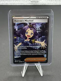 Acerola's Mischief 165/132 Mega Evolution Pokemon Full Art Trainer - Image 1