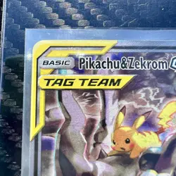 2019 Pokemon Tag Team Pikachu & Zekrom GX SM168 Sm Holo Mint - Image 2