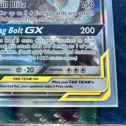 2019 Pokemon Tag Team Pikachu & Zekrom GX SM168 Sm Holo Mint - Image 3