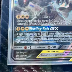 2019 Pokemon Tag Team Pikachu & Zekrom GX SM168 Sm Holo Mint - Image 4