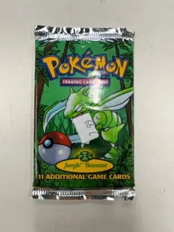 Pokemon 1999 Jungle Unlimited Booster Pack Scyther Vintage Sealed - Image 1