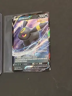 2022 Pokemon Umbreon V SWSH203 Sword & Shield BLACK STAR PROMO Sleeved TopLoaded - Image 3