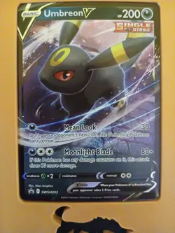 Pokemon TCG Umbreon V SWSH203 Black Star Promo Holo Perfect Centering - Image 1