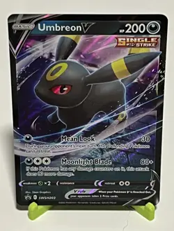 Pokemon Umbreon V SWSH203 Sword & Shield Black Star Promo NM Condition - Image 1