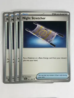Pokemon TCG Shrouded Fable 4x Playset Night Stretcher 061/064 Near Mint - Image 1