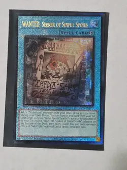 WANTED: Seeker of Sinful Spoils (PUR) RA03-EN074 Bonanza 1st Edition Yugioh - Image 1