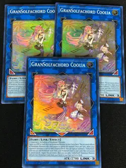 YUGIOH GRANSOLFACHORD COOLIA CYAC-EN049 1ST SUPER X3 (NM) - Image 1