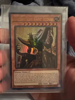 Yugioh Anubis The Last Judge MZTM-EN003 Ultra Rare 1st Edition NM Free Shipping! - Image 1