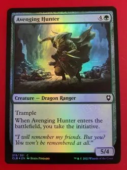 1x Avenging Hunter | FOIL | Battle for Baldur's Gate | MTG Magic Cards - Image 1