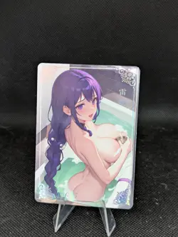 Raiden Genshin My Lord Please Stay Goddess Story Waifu Spicy TCG Single Card - Image 1