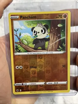 Pokemon TCG Pancham Crown Zenith 072/159 Reverse Holo Nintendo Card 2023 NM - Image 1