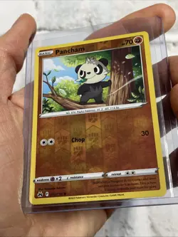 Pokemon TCG Pancham Crown Zenith 072/159 Reverse Holo Nintendo Card 2023 NM - Image 2