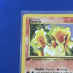 1st Edition Ponyta 64/82 - Team Rocket - Pokemon Card - LP - Image 2