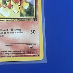 1st Edition Ponyta 64/82 - Team Rocket - Pokemon Card - LP - Image 4