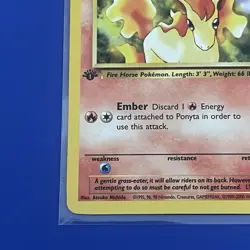 1st Edition Ponyta 64/82 - Team Rocket - Pokemon Card - LP - Image 5