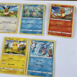 Pokemon TCG Pokemon Wartortle Pikachu Squirtle Card bundle (5 cards) Near Mint - Image 3