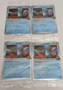Pokemon Team Rocket's Articuno Lot Of 4 Sealed Destined Rivals Promo Cards - Image 1