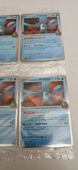 Pokemon Team Rocket's Articuno Lot Of 4 Sealed Destined Rivals Promo Cards - Image 5