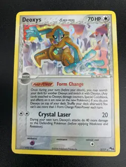 Deoxys 2/17 Delta Species HOLO RARE Pop Series 4 Pokemon Card NM HOLO 2006 - Image 1