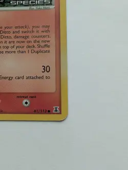Ditto Pokemon TCG Delta Species Holo Card 61/113 Reverse Holo Stamped Charmander - Image 5