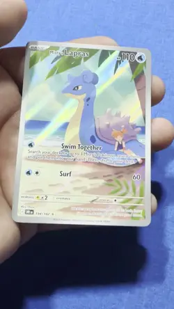 Pokemon TCG Misty's Lapras Holo Card Rare Illustration, 194/182, Destined Rivals - Image 2