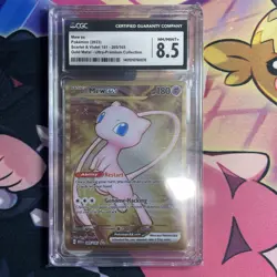 Pokemon TCG Metal Mew EX Promo Card 205/165 Scarlet and Violet 151 CGC 8 - Image 1
