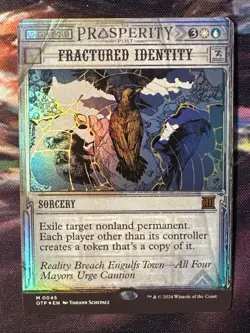 Fractured Identity - Showcase FOIL - Outlaws of Thunder Junction #45 Rare, NM - Image 1