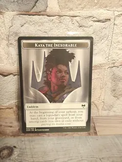 Emblem - Kaya the Inexorable Kaldheim Regular mtg magic the gathering - Image 1