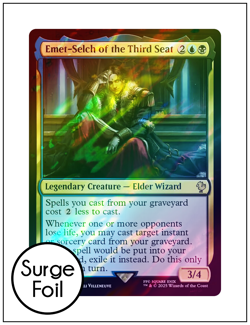 1x Emet-Selch of the Third Seat, Surge Foil, Final Fantasy, Magic MTG NM - Image 1